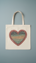 With Love Canvas Tote with Reinforced Handles
